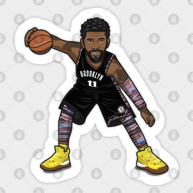 Kyrie Irving Cartoon Style Sticker by ray1007